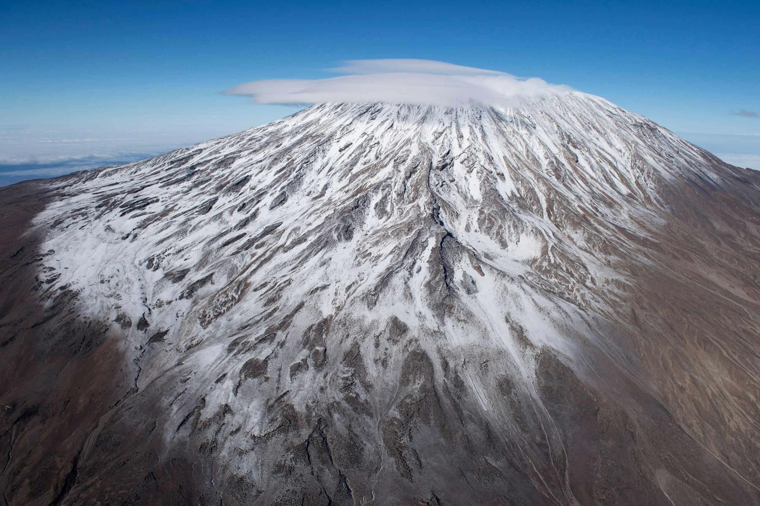 kilimanjaro aerial view mountain